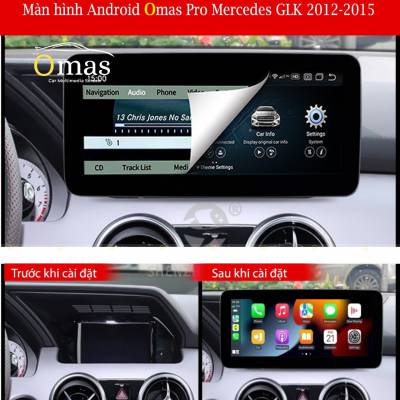 M&agrave;n h&igrave;nh android Omas pro xe mercedes GLK 2011-2015