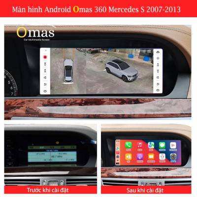 M&agrave;n h&igrave;nh android Omas 360 xe mercedes S