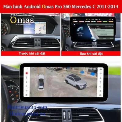 M&agrave;n h&igrave;nh android Omas pro 360 xe mercedes C 2011-2014