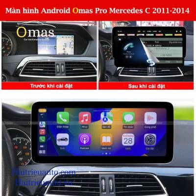 M&agrave;n h&igrave;nh android Omas pro xe mercedes C 2011-2014