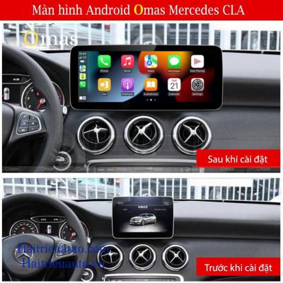 M&agrave;n h&igrave;nh android Omas xe mercedes CLA