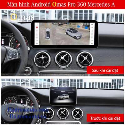 M&agrave;n h&igrave;nh android Omas pro 360 xe mercedes A
