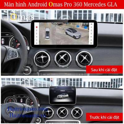 M&agrave;n h&igrave;nh android Omas pro 360 xe mercedes GLA