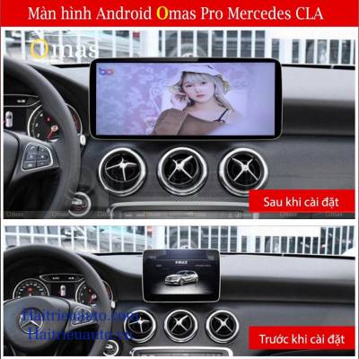M&agrave;n h&igrave;nh android Omas pro xe mercedes CLA