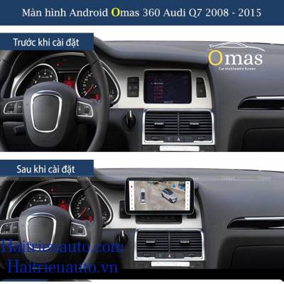 M&agrave;n h&igrave;nh android Omas 360 xe Audi Q7