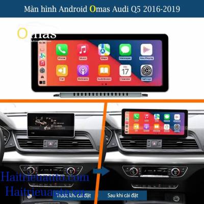 M&agrave;n h&igrave;nh android Omas 12in xe Audi Q5 2016-2019