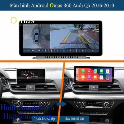 M&agrave;n h&igrave;nh android Omas 360 12in xe Audi Q5 2016-2019