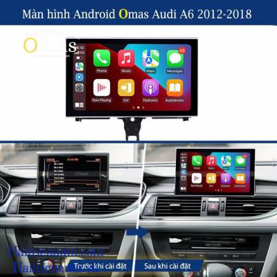 M&agrave;n h&igrave;nh android Omas xe Audi A6 