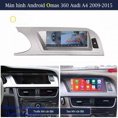 M&agrave;n h&igrave;nh android Omas 360 xe Audi A4