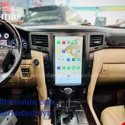 M&agrave;n h&igrave;nh android tesla Omas xe Lexus LX570