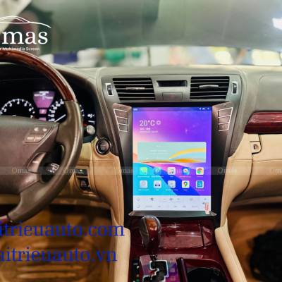 M&agrave;n h&igrave;nh android tesla Omas xe Lexus LS 