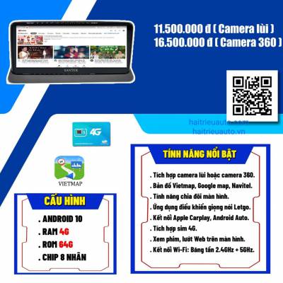 M&agrave;n h&igrave;nh android Santek xe Mazda