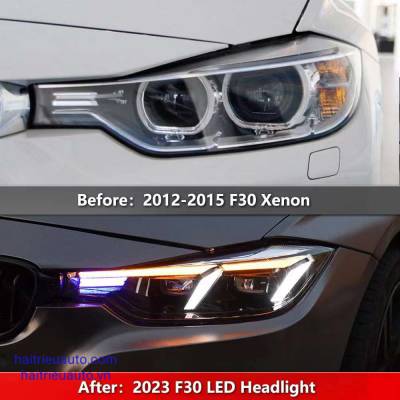 Bộ đ&egrave;n pha độ xe BMW 320