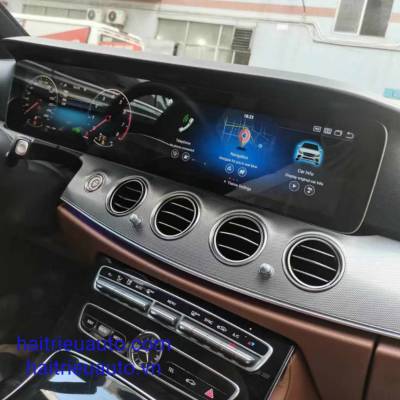 M&agrave;n h&igrave;nh đồng hồ v&agrave; android  xe mercedes E