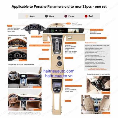 N&Acirc;NG CẤP NỘI THẤT XE PORSCHE PANAMERA 2014 L&Ecirc;N 2024