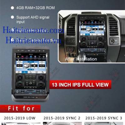 M&agrave;n h&igrave;nh android tesla xe Ford F150