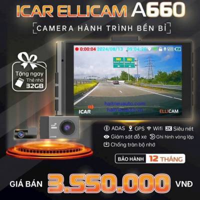 Camera h&agrave;nh tr&igrave;nh Icar ellicam A660
