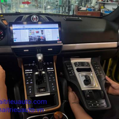 Bảng điều khiển điều ho&agrave; điện tử xe Porsche Cayenne