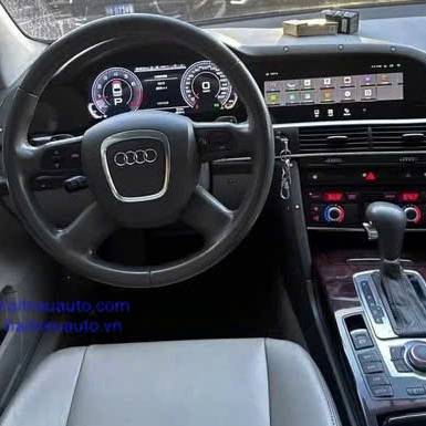 M&agrave;n h&igrave;nh android liền đồng hồ xe Audi A6