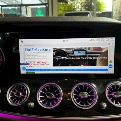 M&agrave;n h&igrave;nh android xe Mercedes E 2016-2019