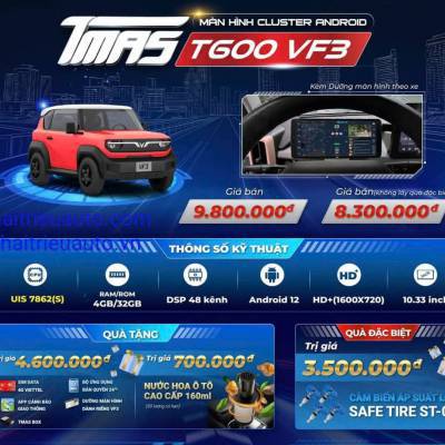 M&agrave;n h&igrave;nh Cluster android T600 VF3