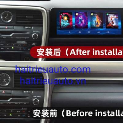 M&agrave;n h&igrave;nh android b&ecirc;n phụ xe Lexus RX
