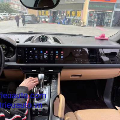 N&acirc;ng cấp m&agrave;n h&igrave;nh porsche Cayenne mẫu 2024