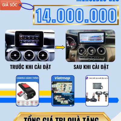 M&agrave;n h&igrave;nh android Omas C400 xe Mercedes GLC