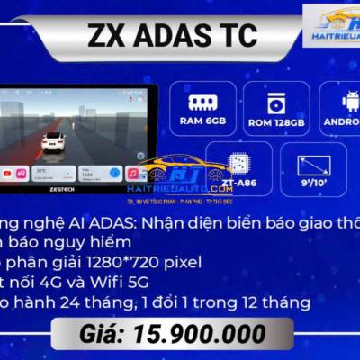 M&agrave;n h&igrave;nh android Zestech ZX ADAS Ti&ecirc;u chuẩn