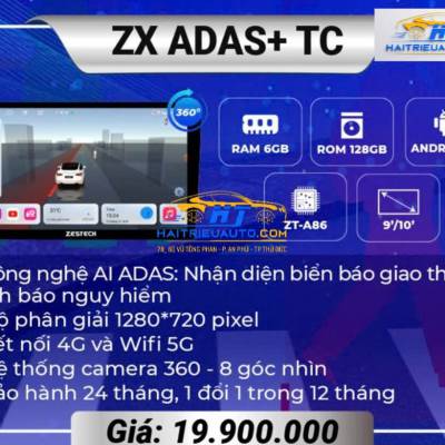 M&agrave;n h&igrave;nh android Zestech ZX ADAS+Ti&ecirc;u chuẩn