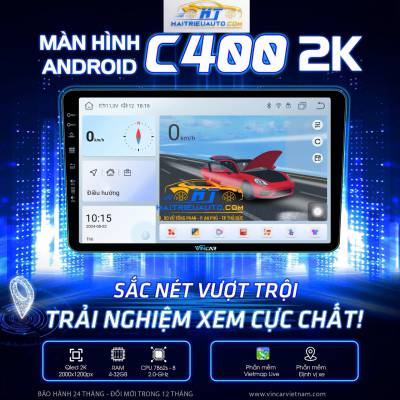 M&agrave;n h&igrave;nh android Vincar C400 2K
