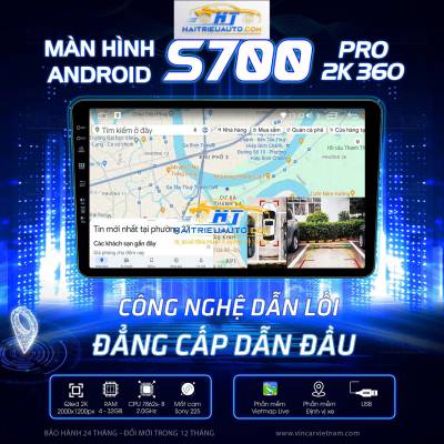 M&agrave;n h&igrave;nh android Vincar S700 2K 360