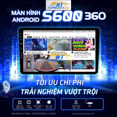 M&agrave;n h&igrave;nh android Vincar S600 360