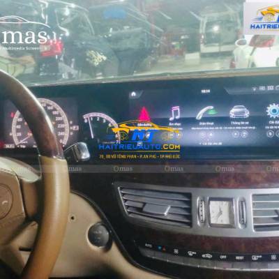 M&agrave;n h&igrave;nh android Omas xe Mercedes S 2008-2014