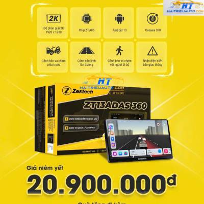 M&agrave;n h&igrave;nh android zestech ZT13 ADAS 360