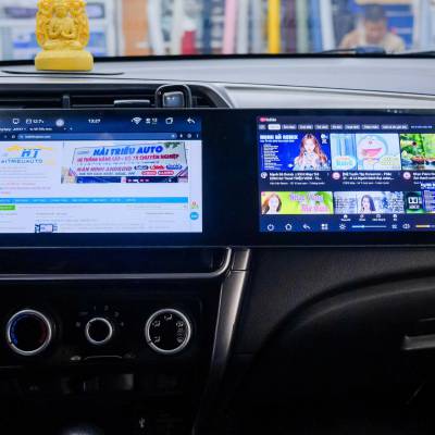 M&agrave;n h&igrave;nh android d&agrave;i Omas A11 xe honda City