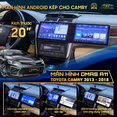 M&agrave;n h&igrave;nh android d&agrave;i Omas A11 xe Camry 2015