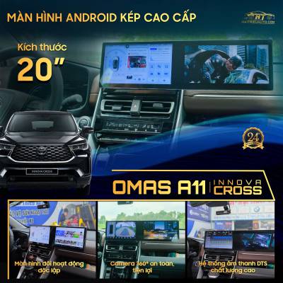 M&agrave;n h&igrave;nh android Omas A11 xe Innova 2025
