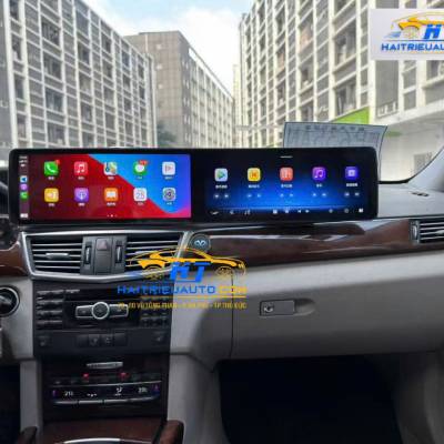  M&agrave;n h&igrave;nh android Omas A12 xe mercedes E