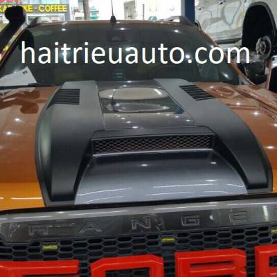 trang tr&iacute; nắp capo cho xe ford ranger 2017