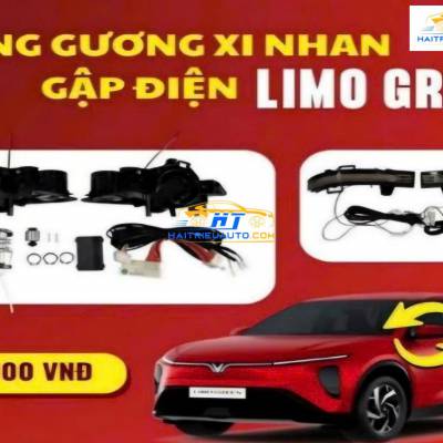 Bộ gương gập c&oacute; xi nhan xe Vinfast Limo Green
