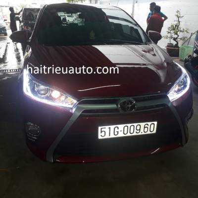 độ đ&egrave;n led cho xe toyota Yaris 2017